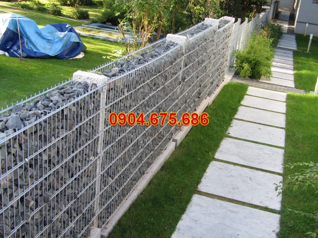Hàng rào đá đẹp - Mẫu tường rào hàng rào đá khối tự nhiên giá rẻ