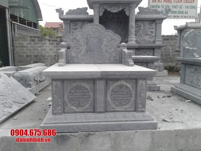 mộ đôi đá mỹ nghệ tại Quảng Nam đẹp nhất