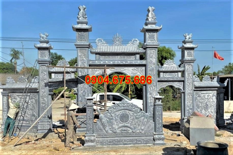 Mẫu cổng đá Ninh Vân đẹp