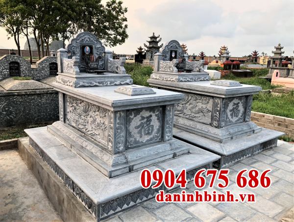 Mẫu mộ đá bành đơn giản đẹp