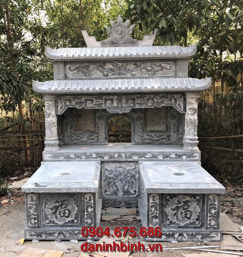 Mẫu mộ song thân đẹp bằng đá tự nhiên giá tốt nhất bán tại Lạng Sơn