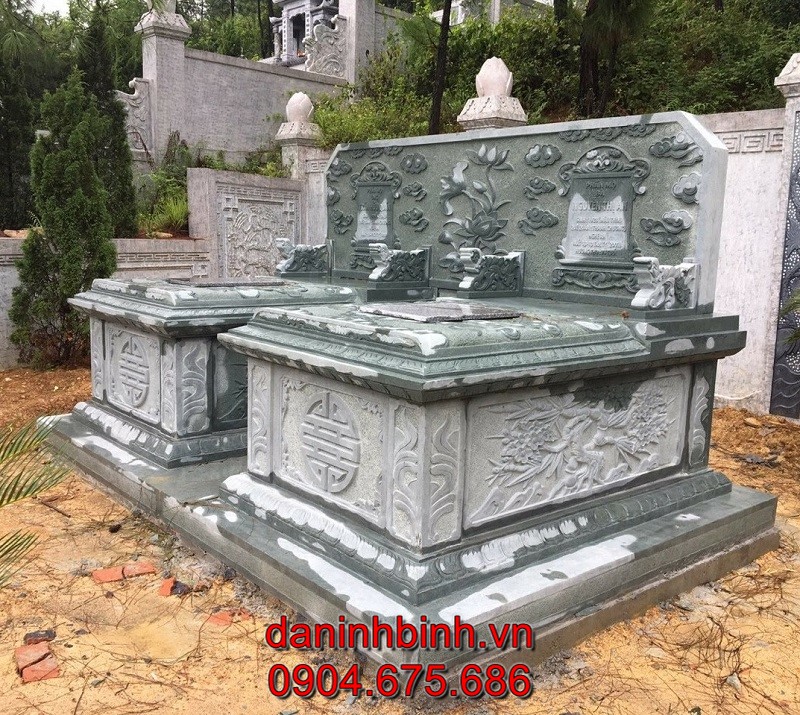 Mẫu bia mộ đôi bằng đá tự nhiên bền đẹp, giá tốt bán chạy nhất tại Bình Định năm 2023