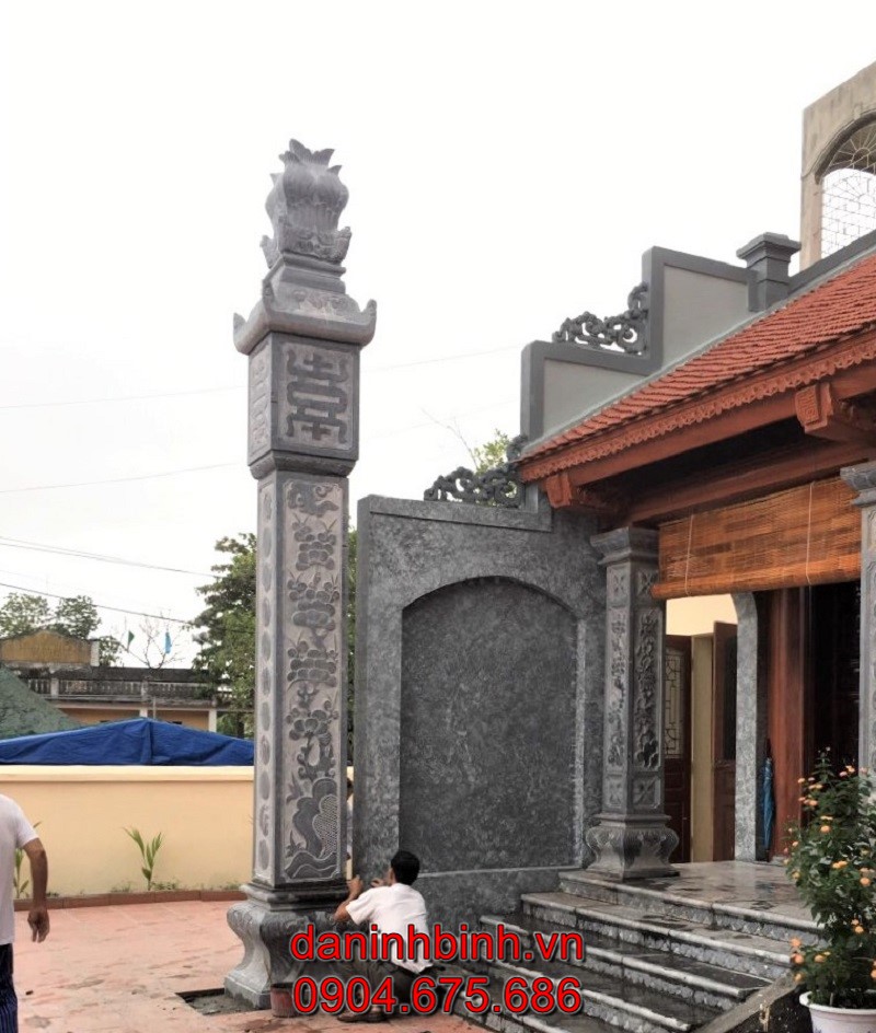 Mẫu cột đồng trụ đá tự nhiên đẹp chuẩn phong thuỷ, giá tốt, bán chạy nhất tại Nam Định năm 2023