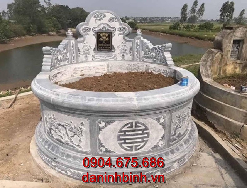 Mẫu mộ tròn đẹp chuẩn phong thuỷ, bán tại Vĩnh Phúc