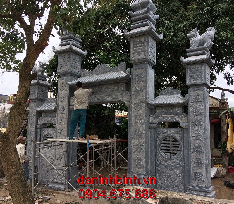 Cột cổng đá tự nhiên bán tại Bình Định