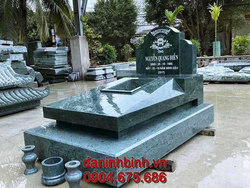 Mộ đá granite đẹp chuẩn phong thuỷ bán tại Hưng Yên