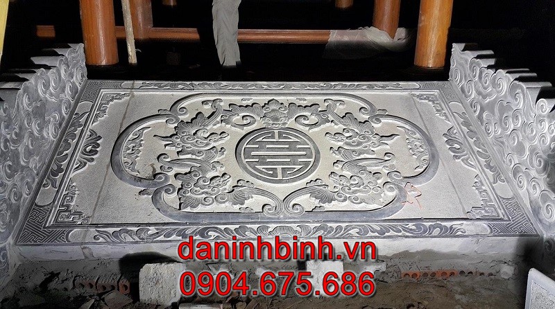 Chiếu rồng làm bằng đá tự nhiên cao cấp bền đẹp vĩnh cửu với thời gian