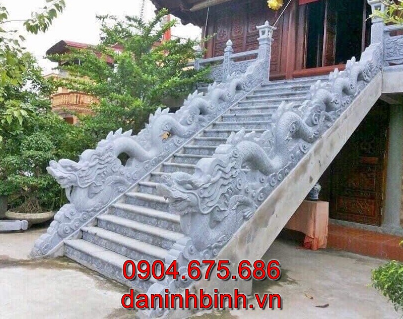 Mẫu rồng đá bậc tam cấp đẹp chuẩn phong thuỷ, giá tốt, bán chạy nhất tại Hưng Yên năm 2024