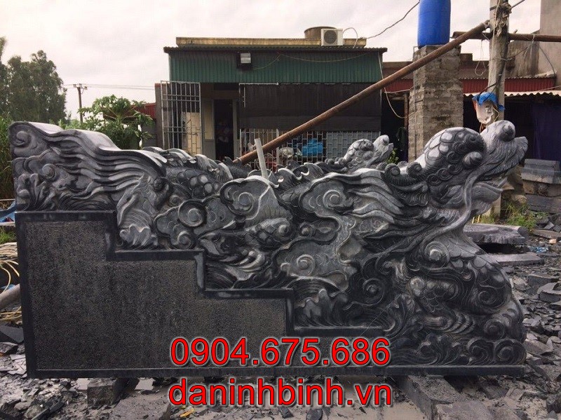 Mẫu rồng đá bậc thềm chuẩn phong thuỷ bán tại Hưng Yên