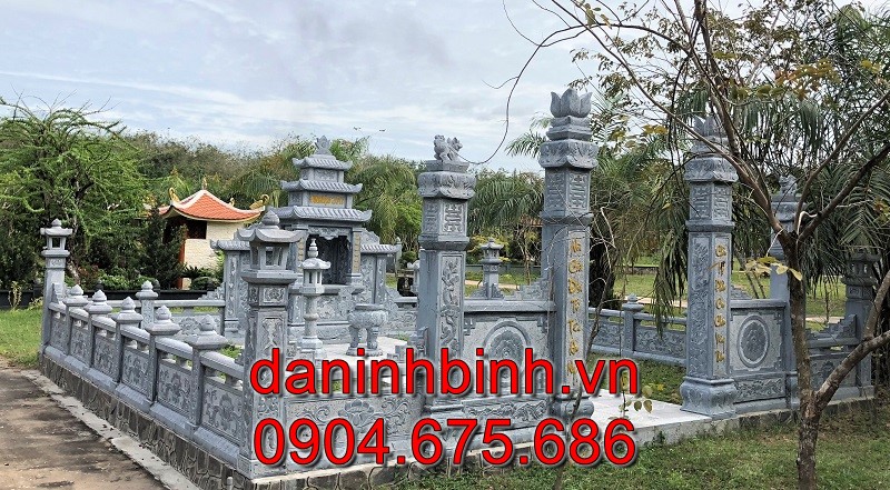 Lăng mộ làm bằng đá tự nhiên đẹp chuẩn phong thuỷ, bền vững với thời gian và mang đậm giá trị tâm linh cao quý