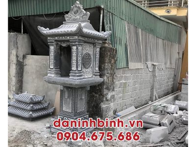 Mẫu cây hương đá 1 mái đẹp, chất lượng cao, hoa văn sắc nét, tâm linh và phong thủy.