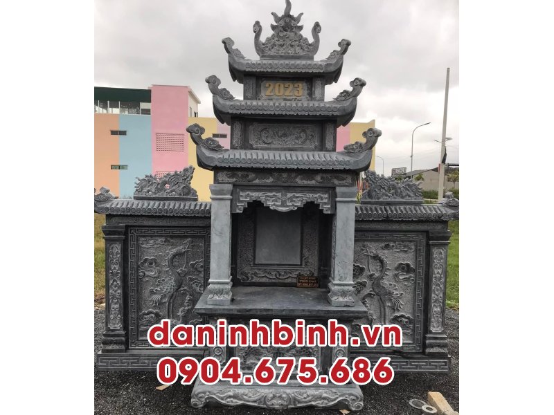 Mẫu long đình đá xanh đen